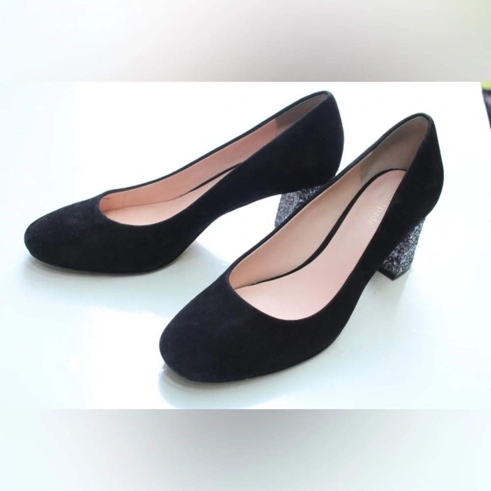 Kate Spade Dolores glitter pumps